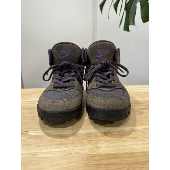 Vintage 1993 Nike Hiking Sneaker Boots Shoes Purple Brown Women’s Sz 6.5 - Picture 4 of 7